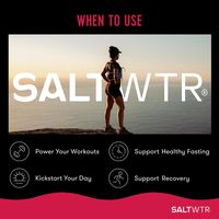 SaltWTR Raspberry Salt - Sugar-free Electrolytes - Sports Recovery Hydration - Single Sachet 